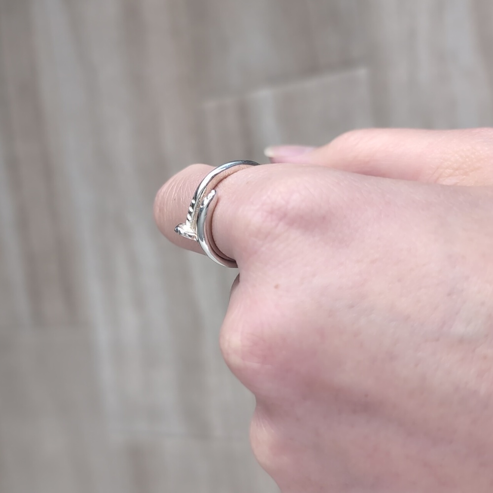 Sterling Silver Nail Ring - image 4